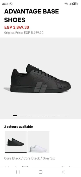 Adidas advantage base black shoes