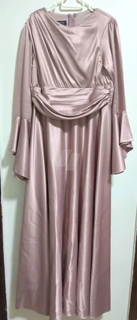 فستان ساتان كشمير
